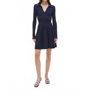 NEW SIMKHAI alcott knit mini dress in midnight